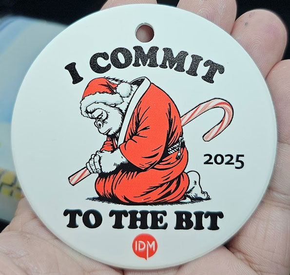 IDM Commit to the Bit Ornament