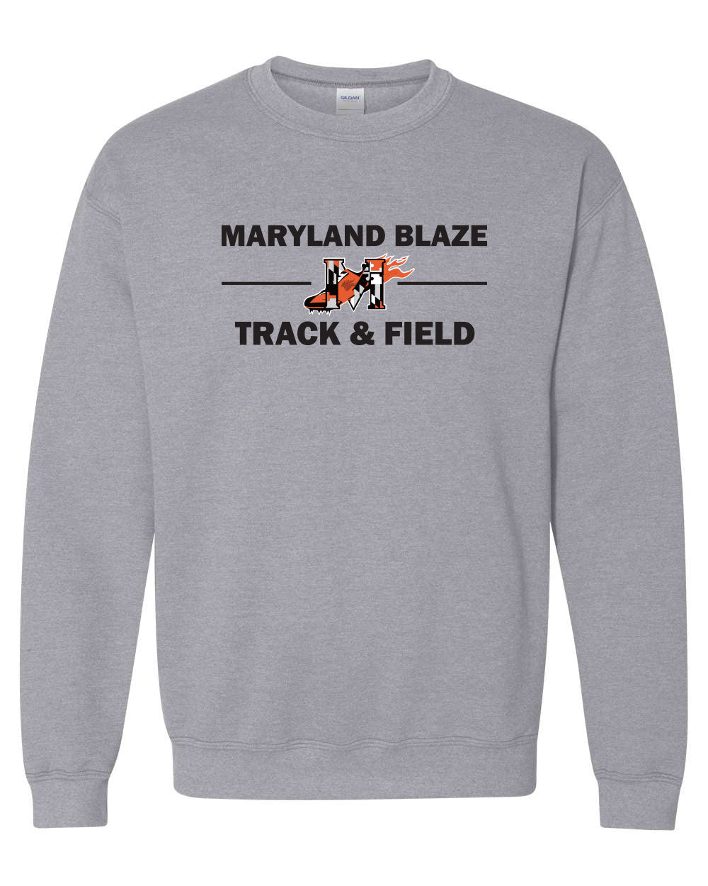 MD Blaze Gray Crewneck