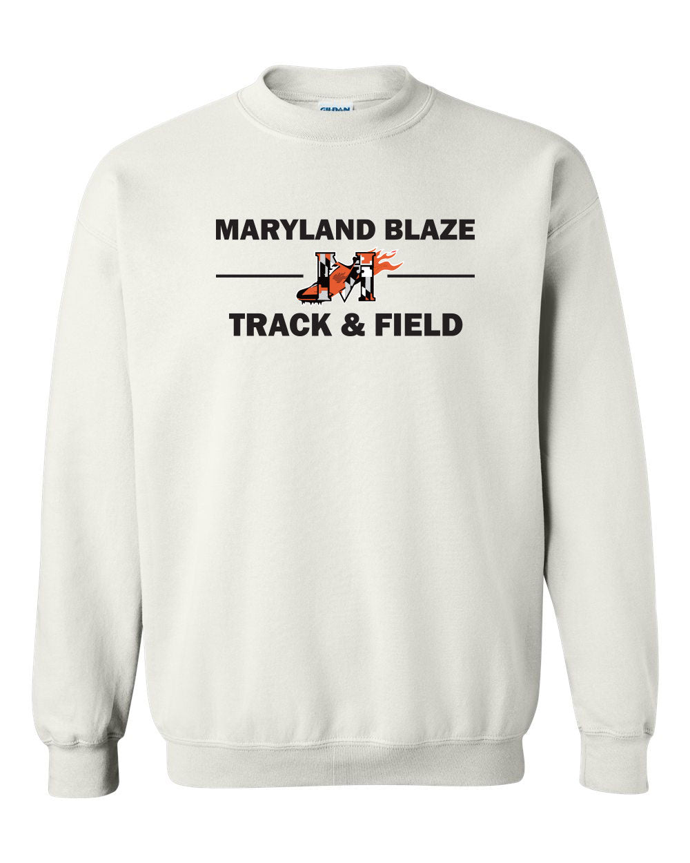 MD Blaze White Crewneck