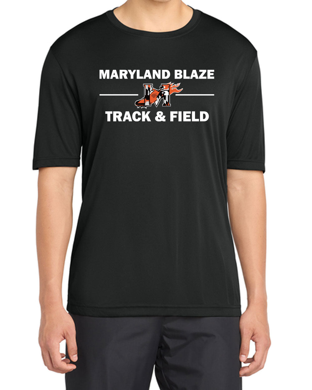 MD Blaze Black Performance Tee