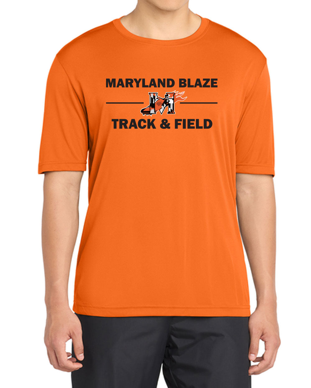 MD Blaze Orange Performance Tee
